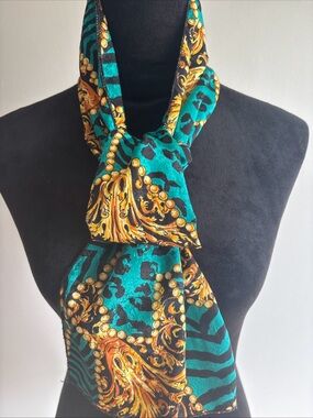 Vintage 80’s signature "Barocco" Style print scarf